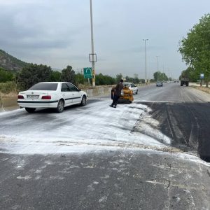 نصب سرعت گیر قبل بریدگی قلعه پایان